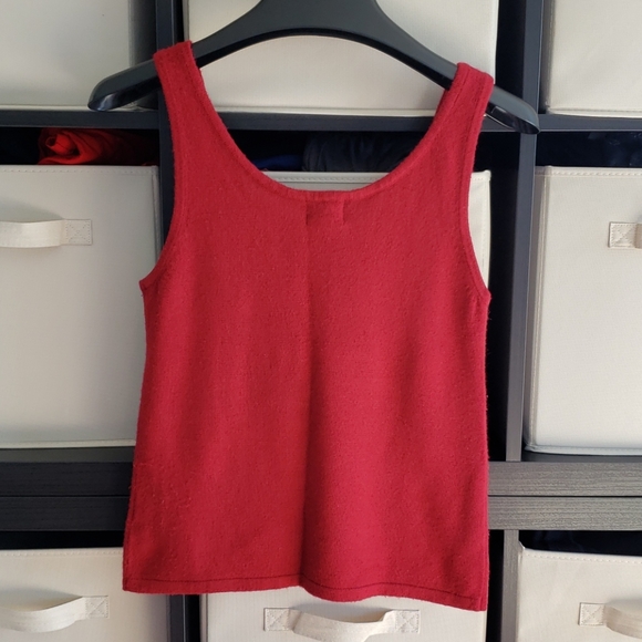 Real Clothes Red Cardigan and Matching Tank Set - Picture 6 of 7